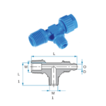 REINFORCED POLYPROPYLENE BSPT Male T - 2 threads
