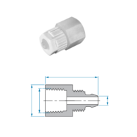 Female BSPT Barb Block Connector
